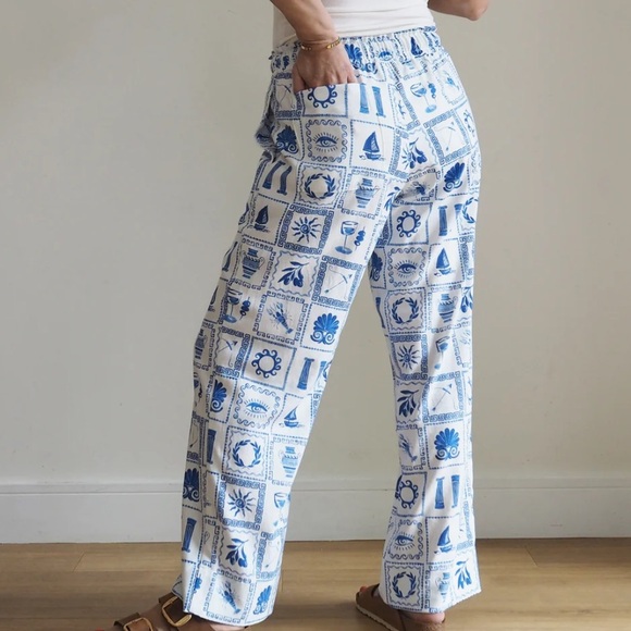 Sincerly Jules Pants - Sincerely Jules Beachy Tarot Card Style Wide Leg Pants